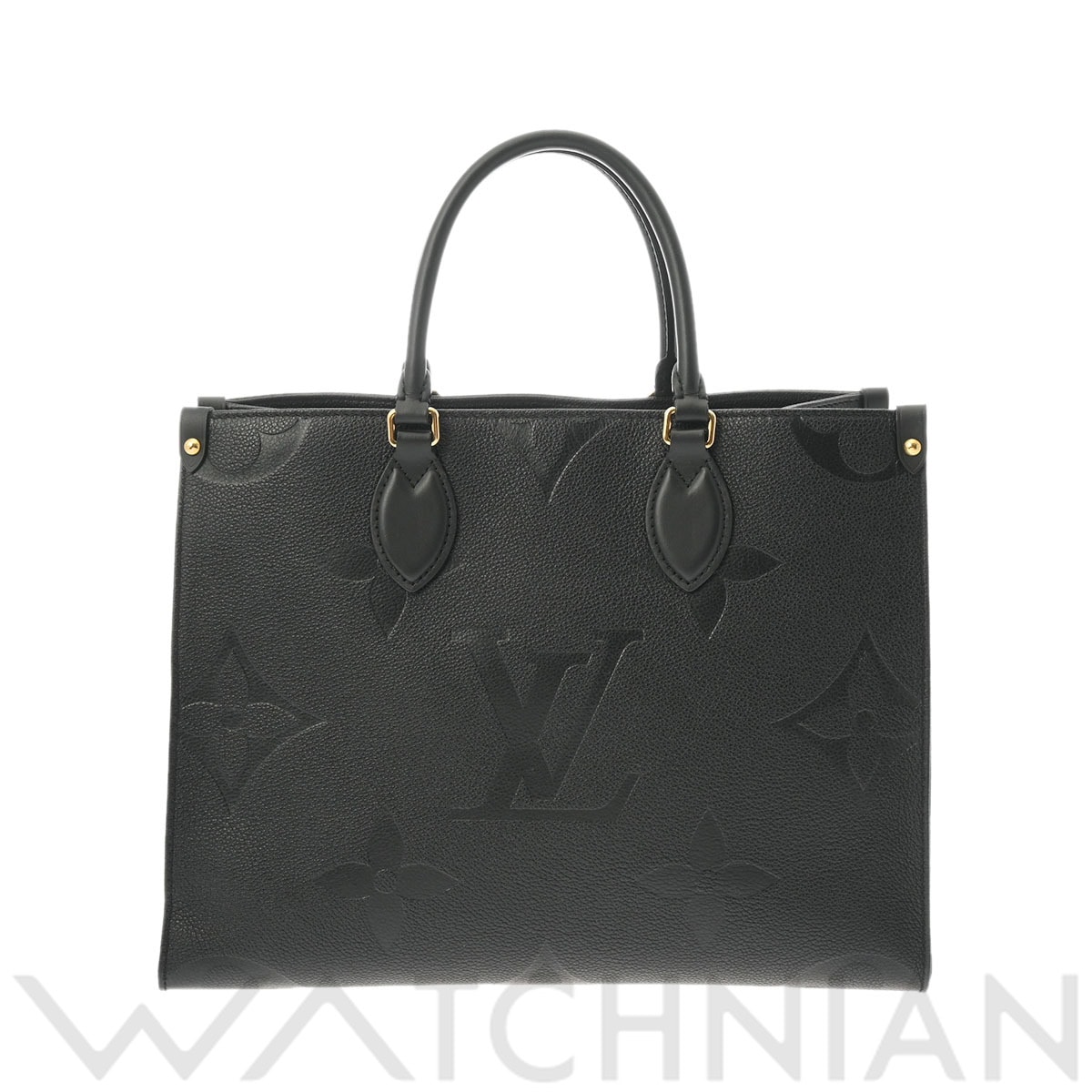 ルイ ヴィトン モノグラムアンプラント オンザゴー MM 2WAYトート ノワール M45595 レザー ユニセックス バッグ 【中古】【bag】