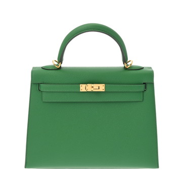 エルメス ケリー 25 外縫い 2WAY カクタス ヴォーエプソン レディース バッグ 【中古】【bag】