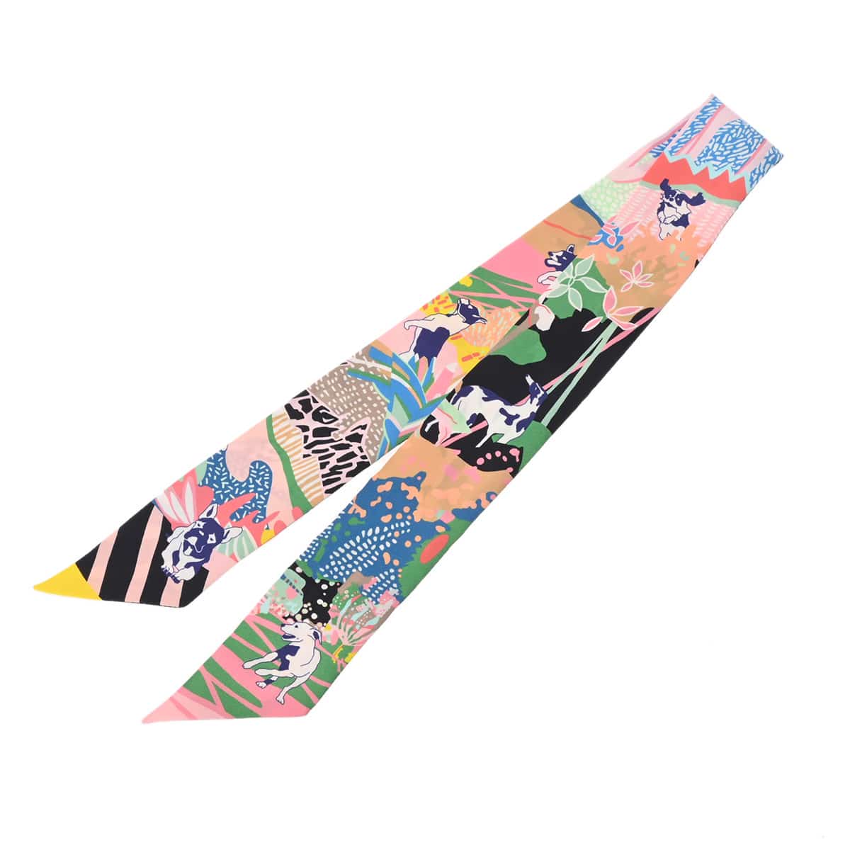 エルメス ツイリー EN LIBERTE マルチカラー シルク100％ レディース 【中古】【other】