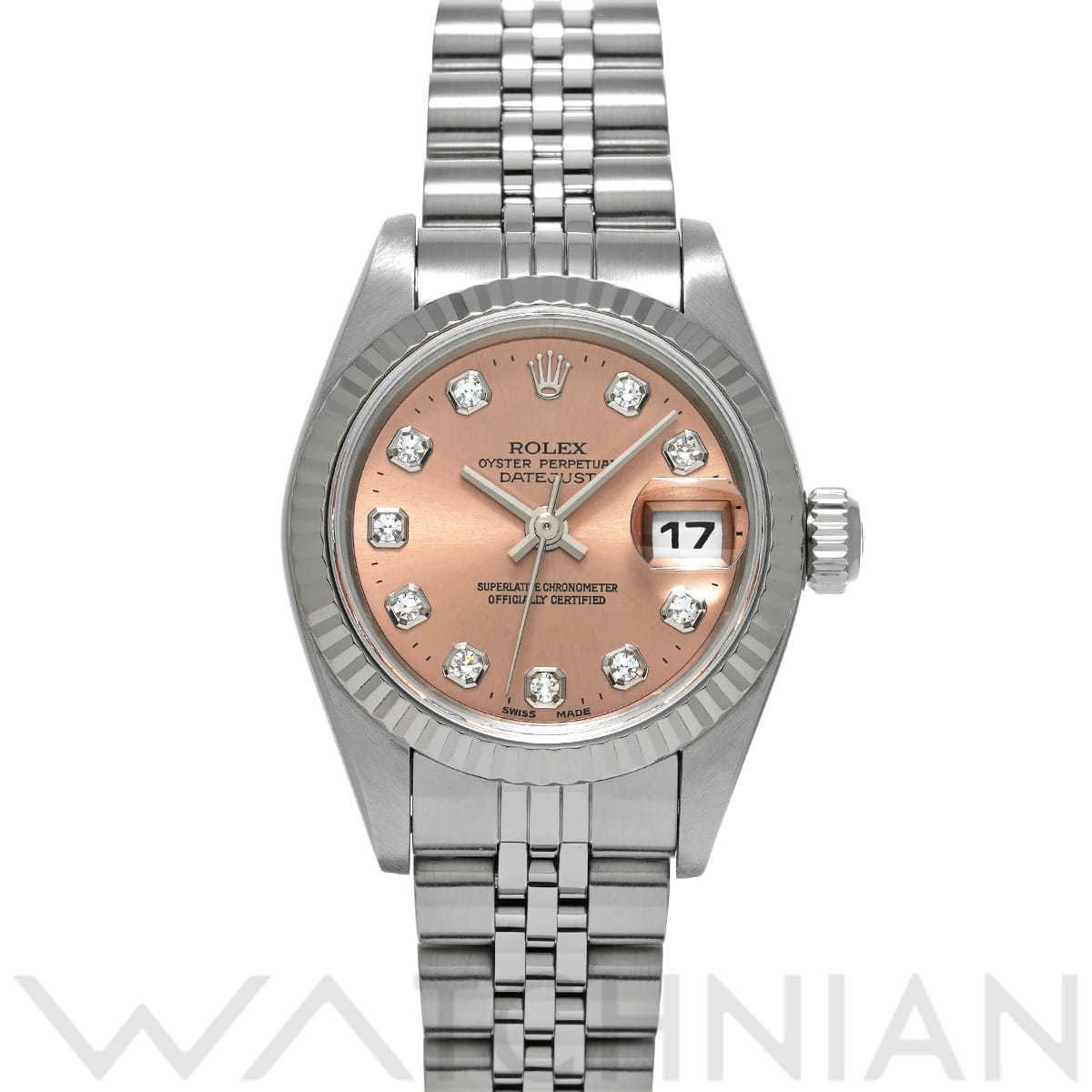 ロレックス デイトジャスト 79174G ピンク/ダイヤモンド レディース 時計 【中古】【wristwatch】