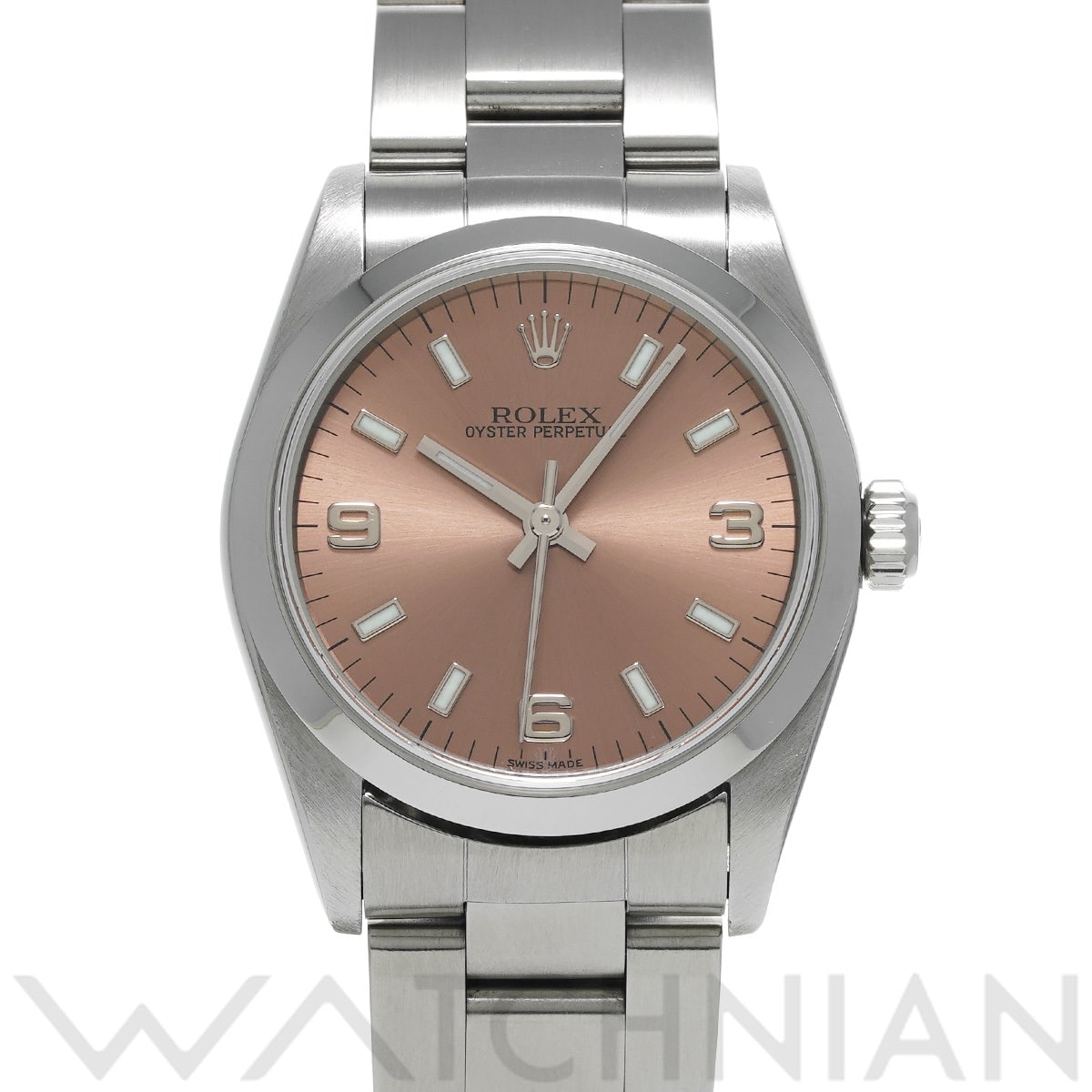 ロレックス オイスターパーペチュアル 77080 ピンク ユニセックス 時計 【中古】【wristwatch】