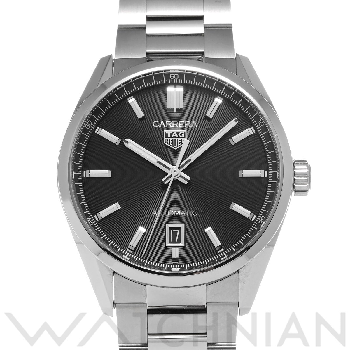タグ ホイヤー カレラ キャリバー5 WBN2110.BA0639 ブラック メンズ 時計 【中古】【wristwatch】