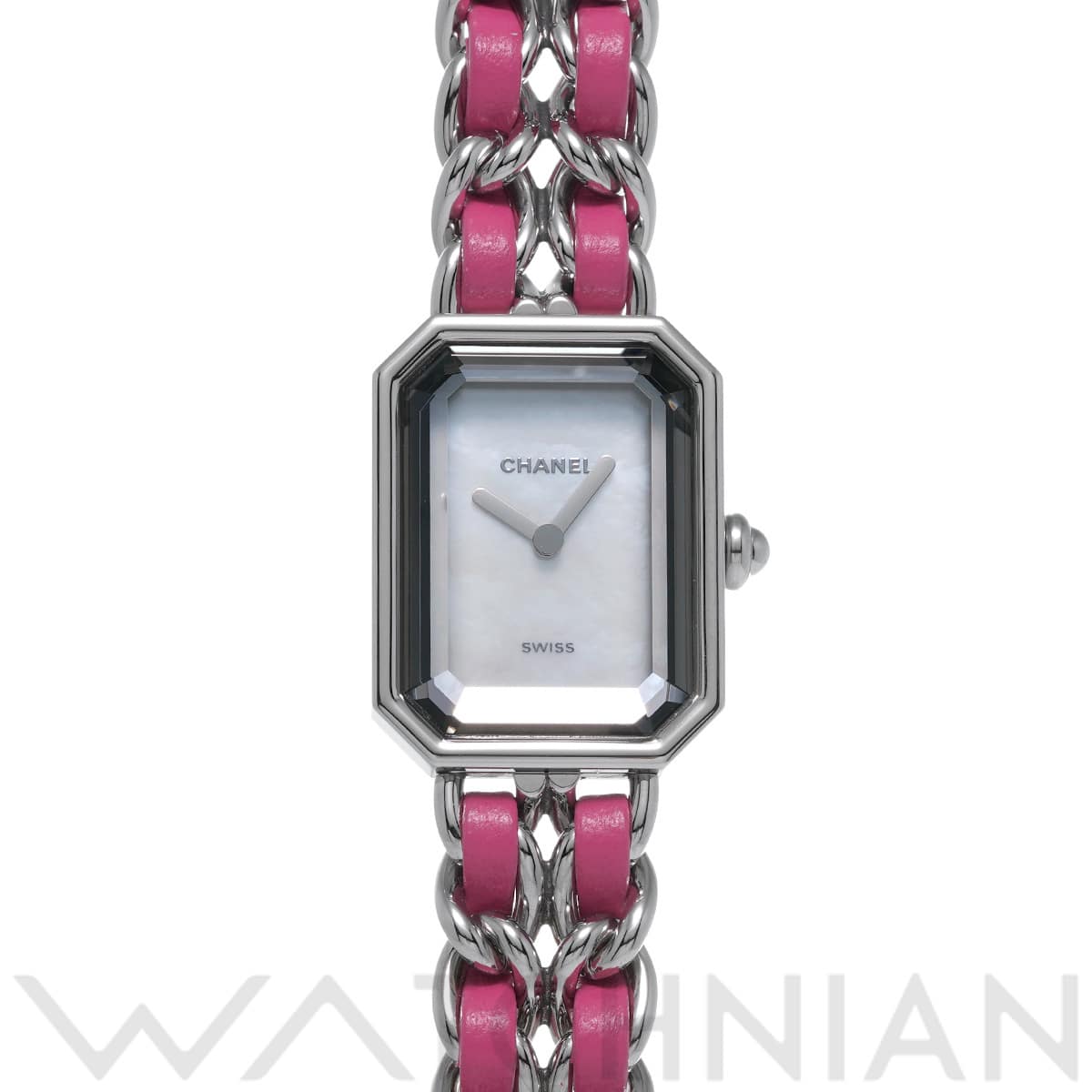 シャネル プルミエール ロック S H6360 ホワイトシェル レディース 時計 【中古】【wristwatch】