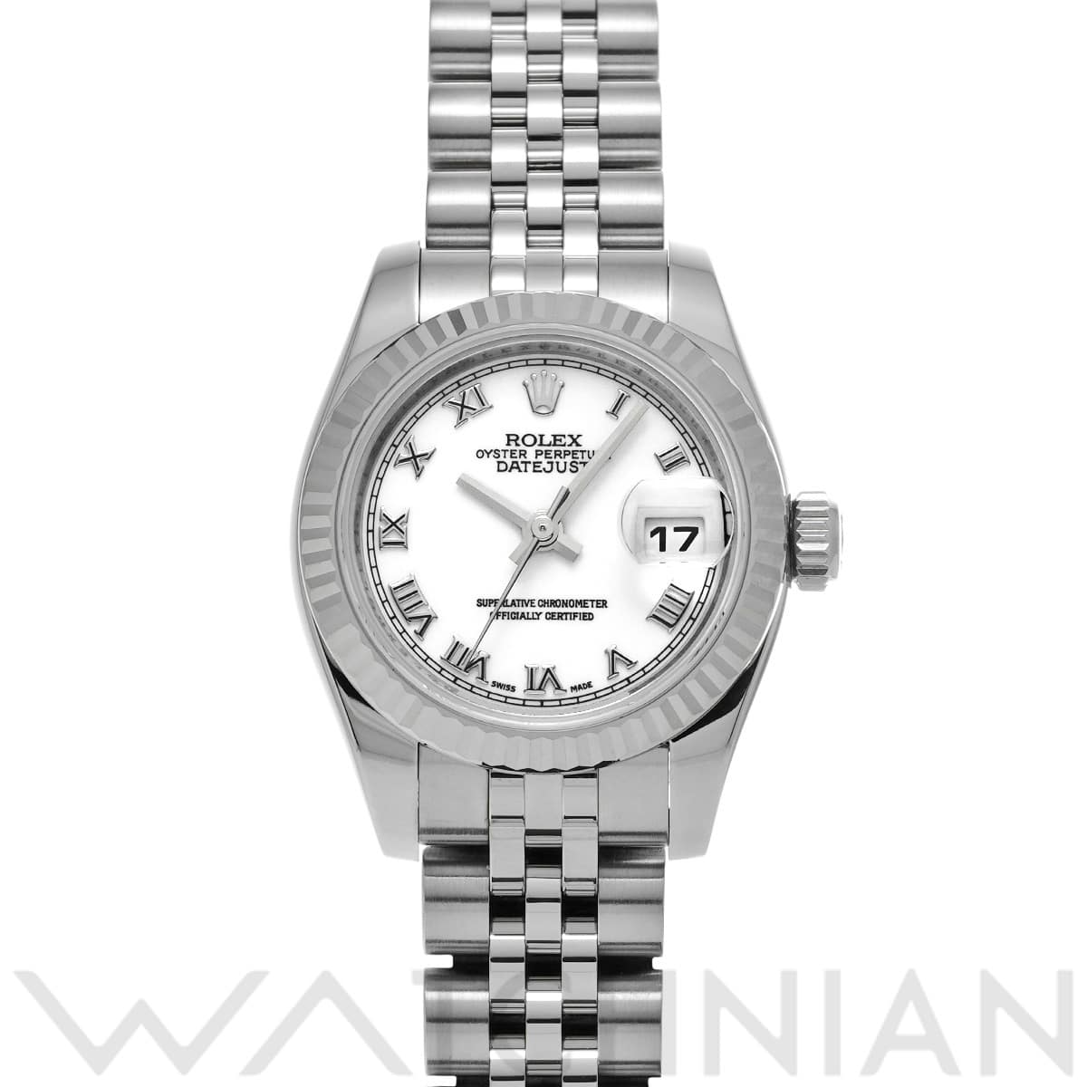 ロレックス デイトジャスト 179174 ホワイト レディース 時計 【中古】【wristwatch】