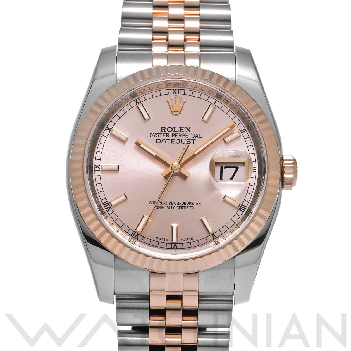 ロレックス デイトジャスト 36 116231 ピンク メンズ 時計 【中古】【wristwatch】