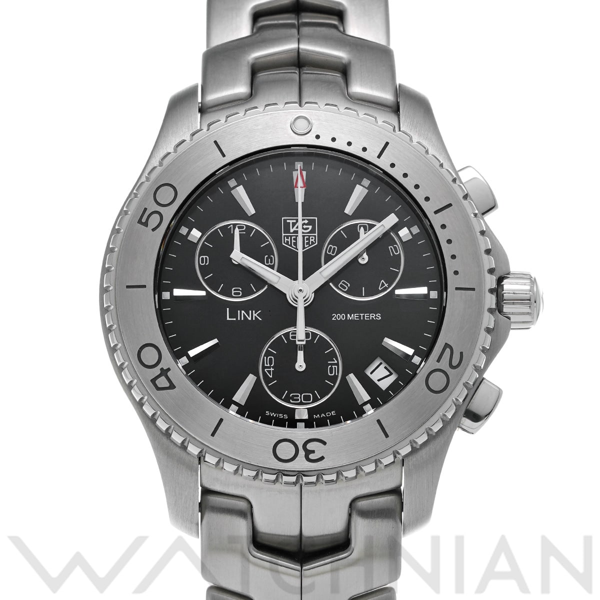 タグ ホイヤー リンク クォーツ クロノグラフ CJ1110.BA0576 ブラック メンズ 時計 【中古】【wristwatch】