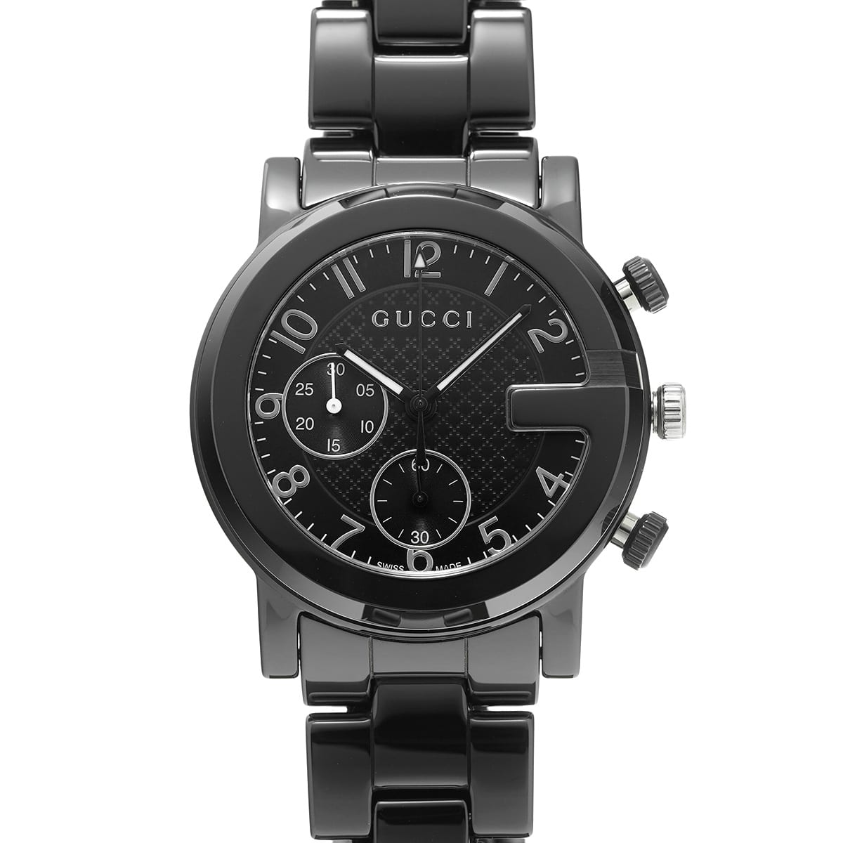 グッチ Gクロノ YA101352 ブラック メンズ 時計 【中古】【wristwatch】