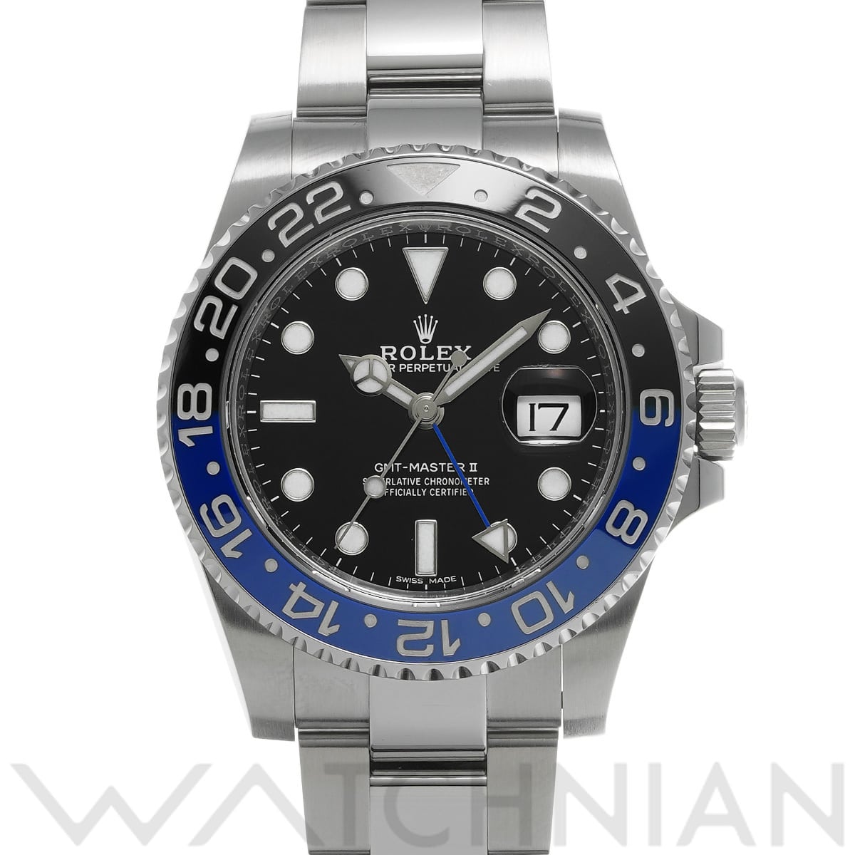 ロレックス GMTマスターII 116710BLNR ブラック メンズ 時計 【中古】【wristwatch】