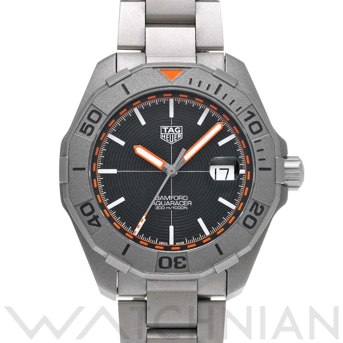タグ ホイヤー アクアレーサー キャリバー5 バンフォード WAY208F.BF0638 ブラック メンズ 時計 【中古】【wristwatch】