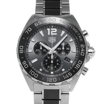 タグ ホイヤー フォーミュラ1 クォーツ クロノグラフ CAZ1011.BA0843 グレー/ブラック メンズ 時計 【中古】【wristwatch】