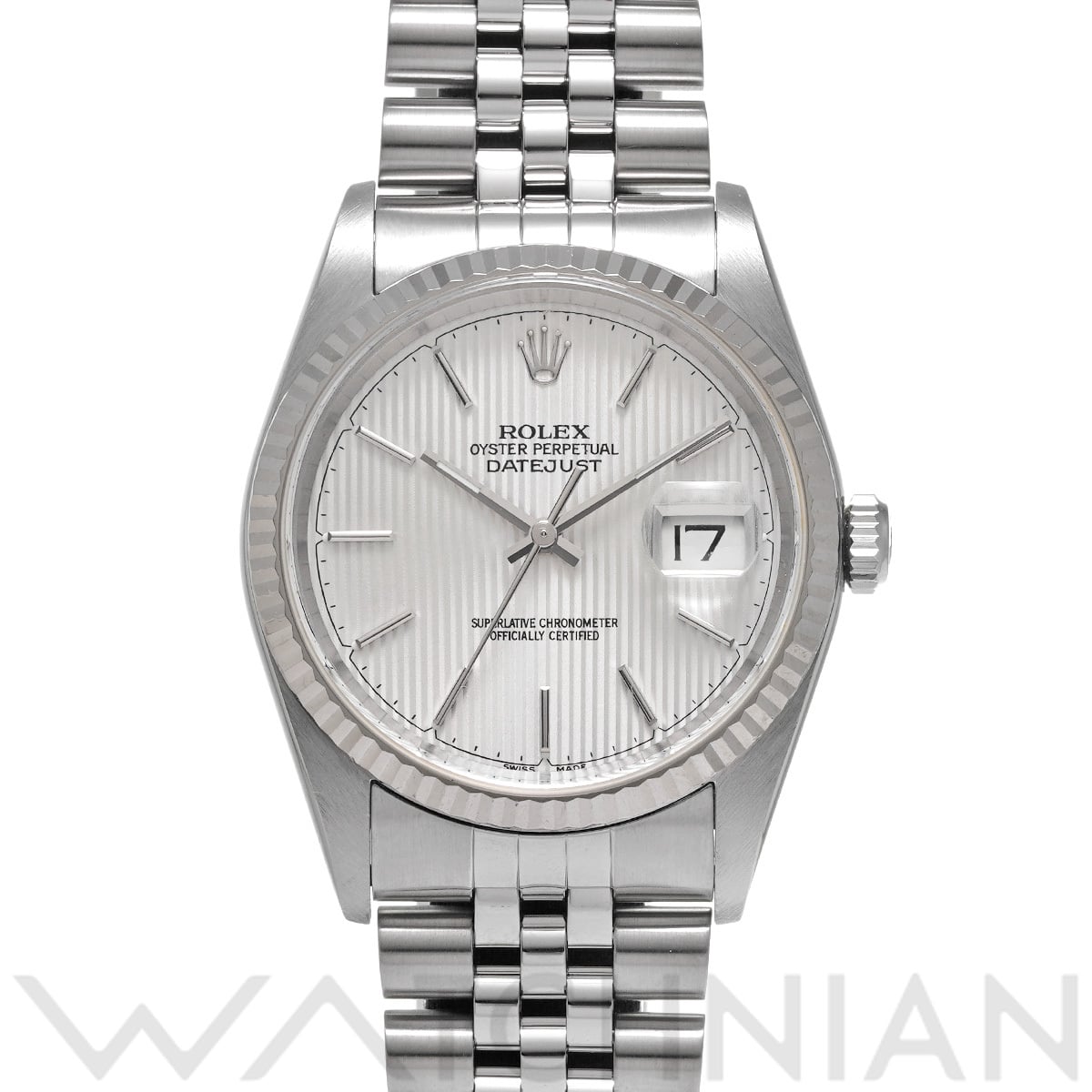 ロレックス デイトジャスト 16234 シルバータペストリー メンズ 時計 【中古】【wristwatch】