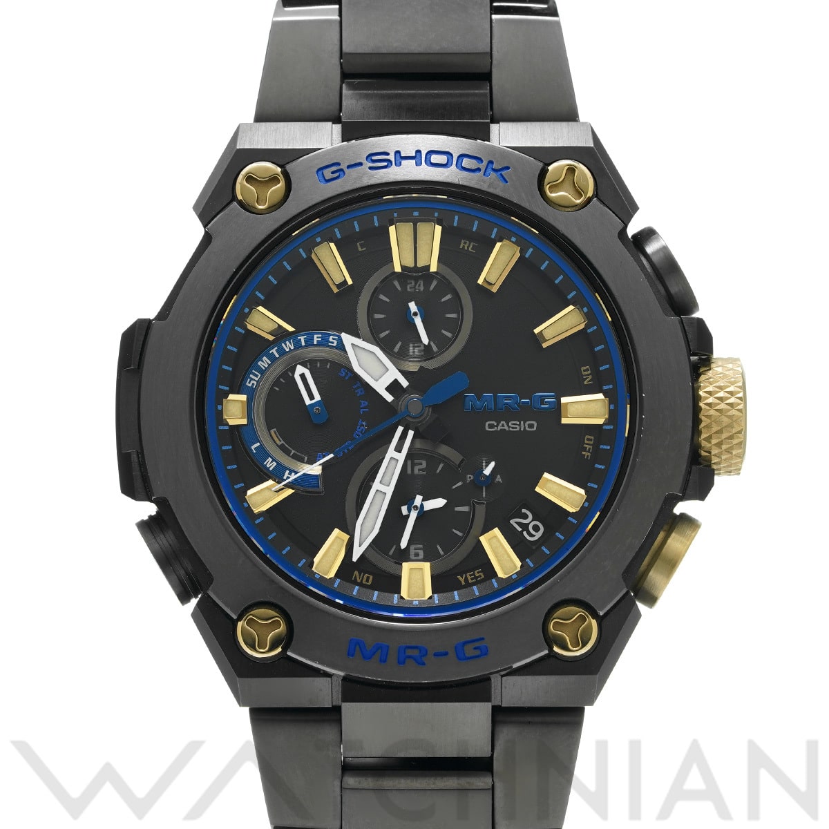 カシオ G-SHOCK MR-G B1000シリーズ 勝色 MRG-B1000BA-1AJR ブラック/ブルー メンズ 時計 【中古】【wristwatch】