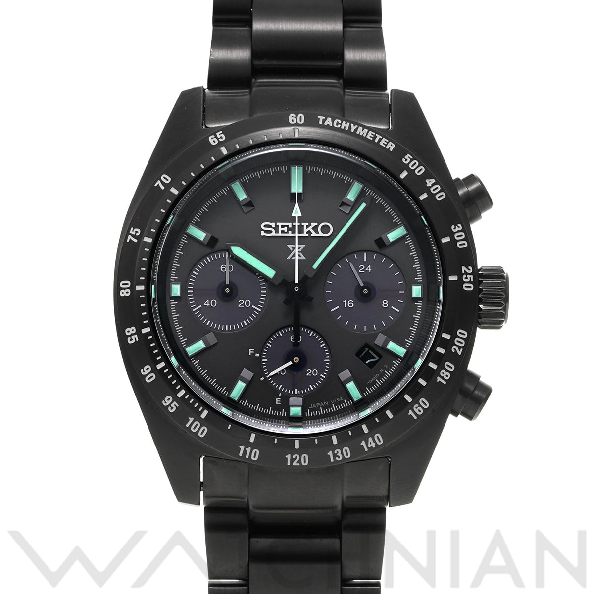 セイコー プロスペックス スピードタイマー ソーラークロノグラフ SBDL103 ブラック メンズ 時計 【中古】【wristwatch】