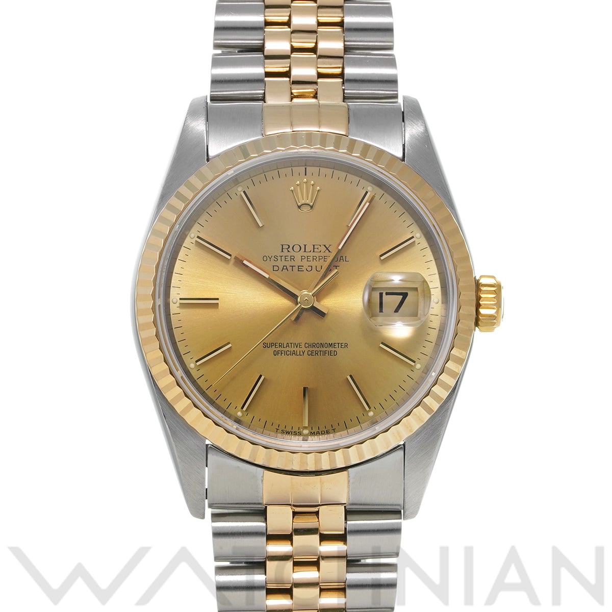 ロレックス デイトジャスト 16233 シャンパン メンズ 時計 【中古】【wristwatch】
