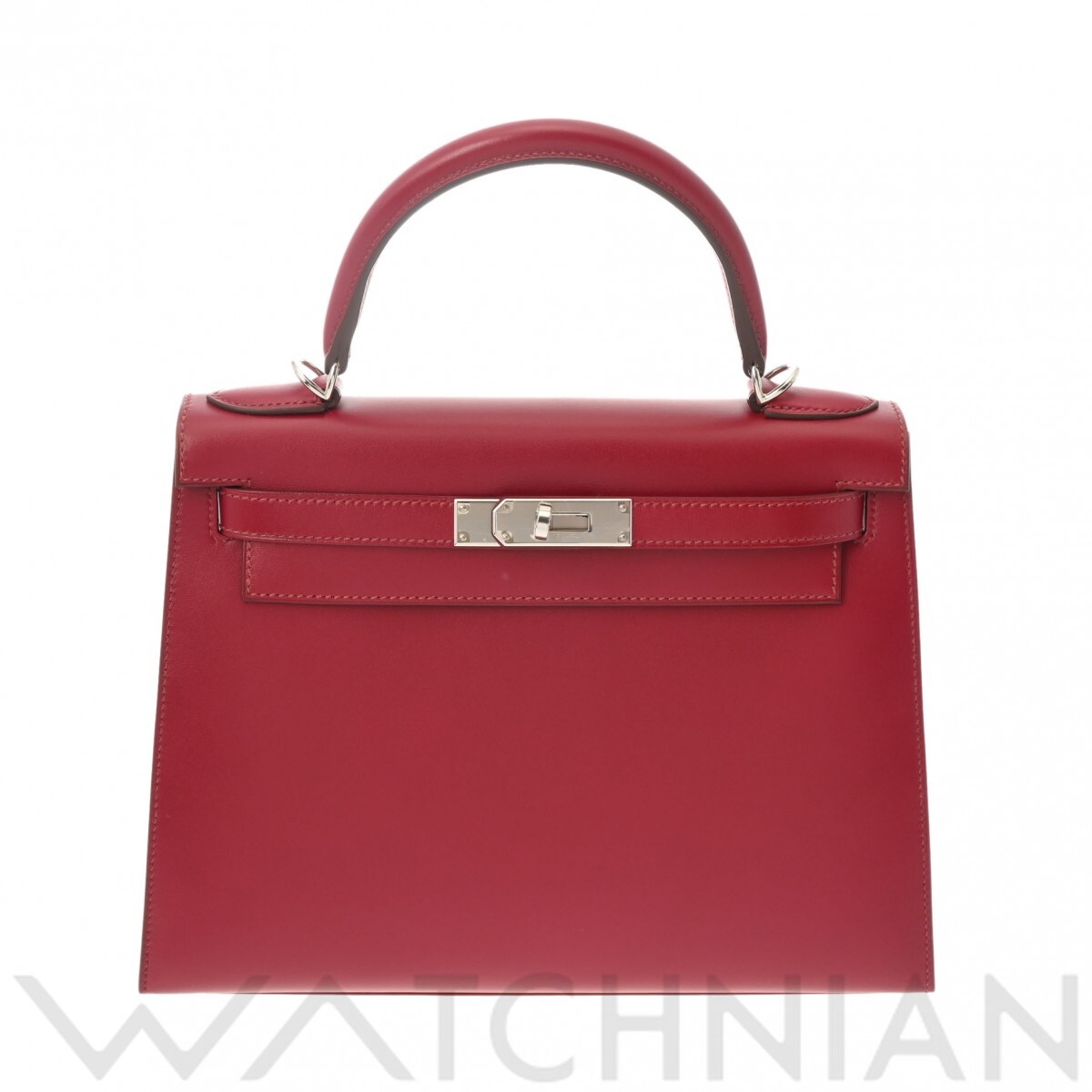 エルメス ケリー 28 外縫い 2WAY ルビー タデラクト レディース バッグ 【中古】【bag】