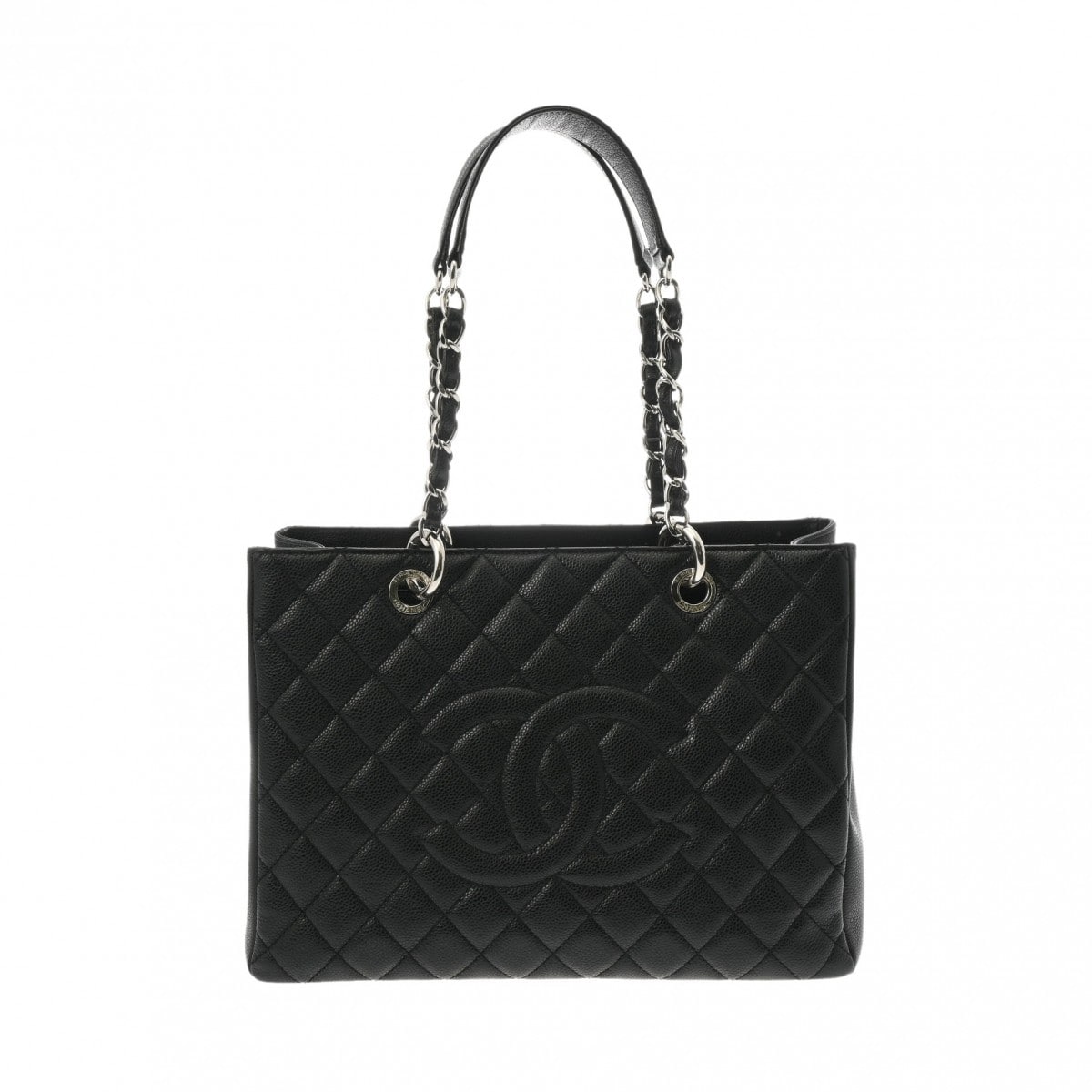 シャネル マトラッセ GST チェーントート ブラック A50995 キャビアスキン レディース バッグ 【中古】【bag】