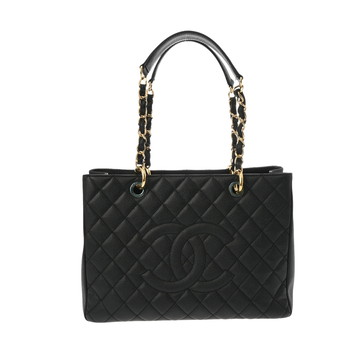 シャネル マトラッセ GST チェーントート 黒 A50995 キャビアスキン レディース バッグ 【中古】【bag】