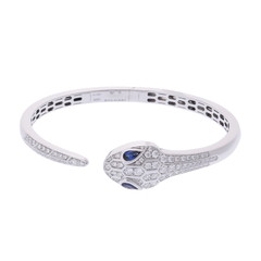 ブルガリ セルペンティ バングル #S シルバー 354098 K18ホワイトゴールド WG レディース ジュエリー 【中古】【jewelry】