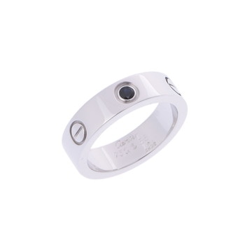 カルティエ ラブリング #55 シルバー K18ホワイトゴールド WG レディース ジュエリー 【中古】【jewelry】
