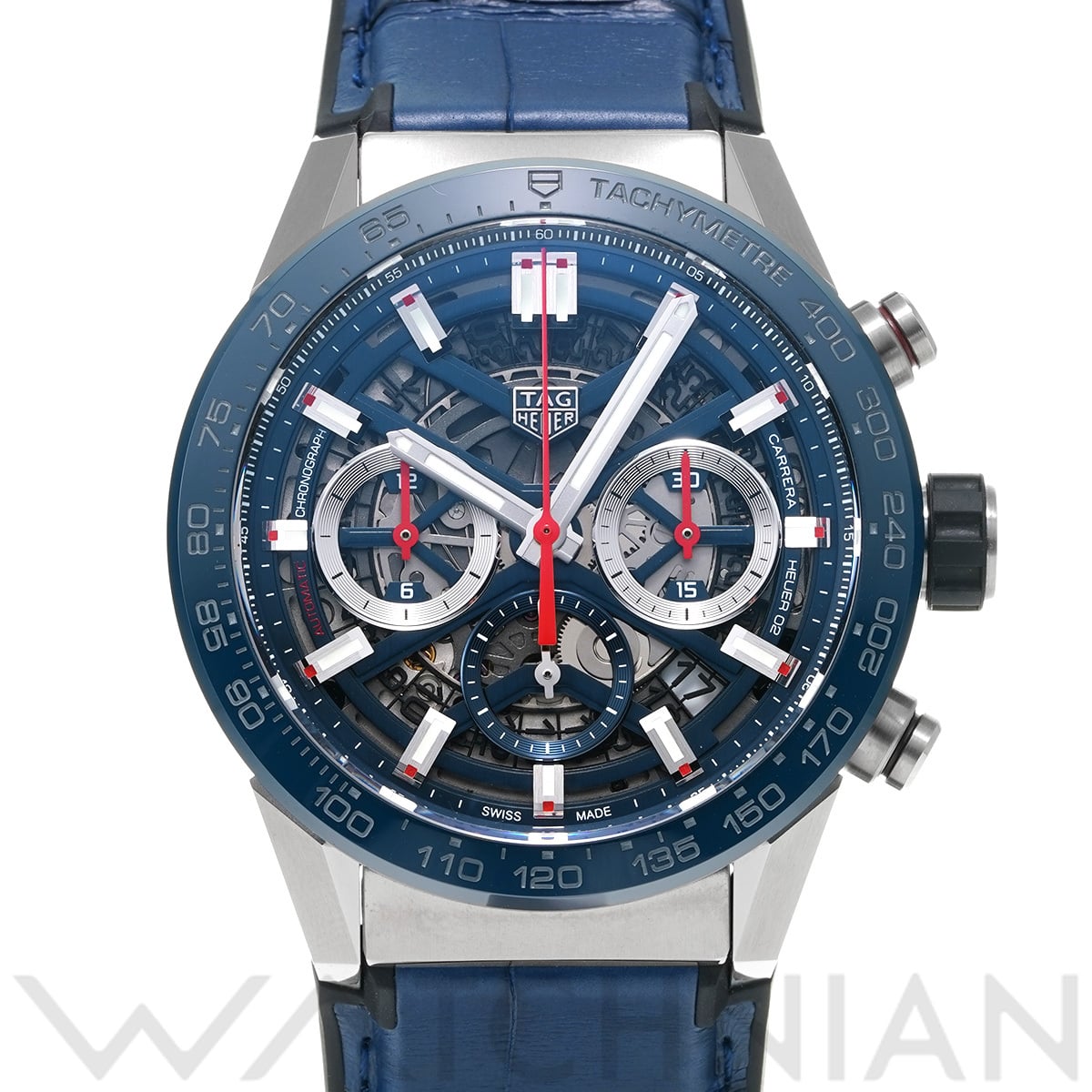 タグ ホイヤー カレラ キャリバー ホイヤー02 クロノグラフ CBG2011.FC6430 スケルトン メンズ 時計 【中古】【wristwatch】