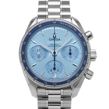オメガ スピードマスター 38 コーアクシャル 324.30.38.50.03.001 ブルー ユニセックス 時計 【中古】【wristwatch】