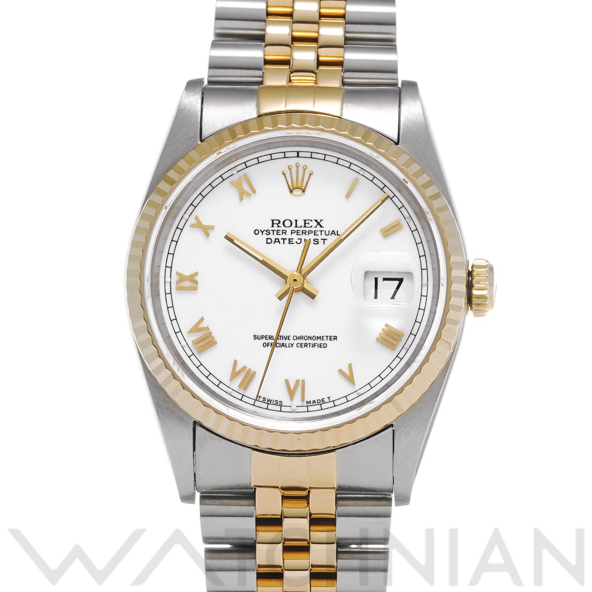 ロレックス デイトジャスト 16233 ホワイト メンズ 時計 【中古】【wristwatch】