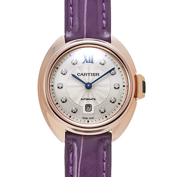 カルティエ クレ ドゥ カルティエ 31mm WJCL0031 シルバー/ダイヤモンド レディース 時計 【中古】【wristwatch】