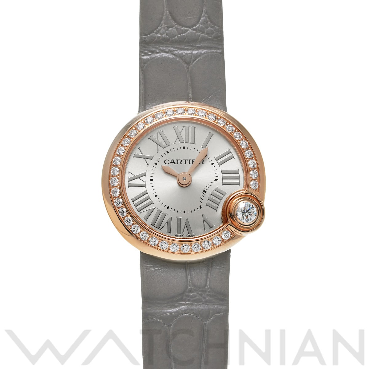 カルティエ バロン ブラン ドゥ カルティエ 26mm WJBL0006 シルバー レディース 時計 【中古】【wristwatch】