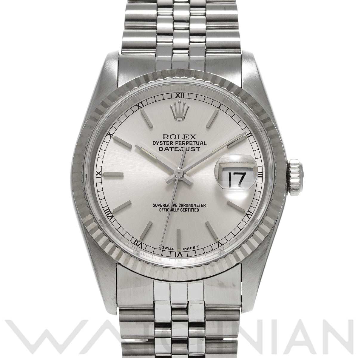 ロレックス デイトジャスト 16234 シルバー メンズ 時計 【中古】【wristwatch】