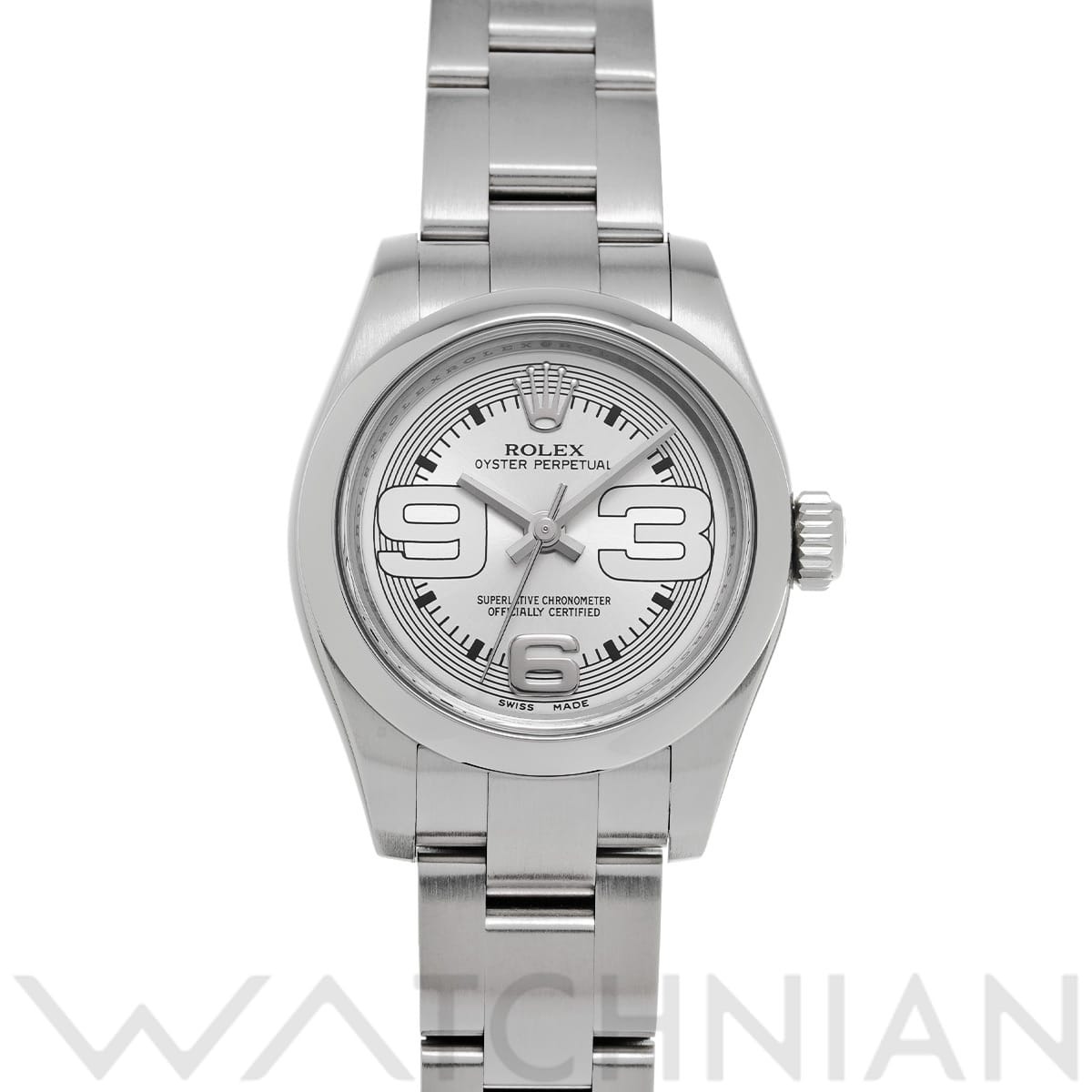 ロレックス オイスターパーペチュアル 26 176200 シルバー レディース 時計 【中古】【wristwatch】