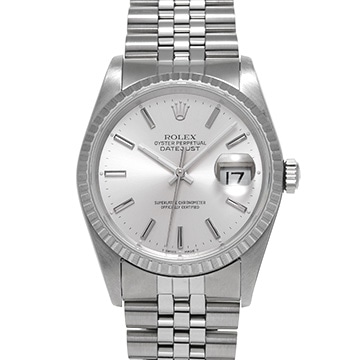 ロレックス デイトジャスト 36 16220 シルバー メンズ 時計 【中古】【wristwatch】