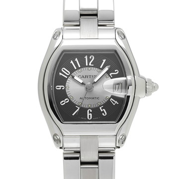 カルティエ ロードスター LM W62001V3 シルバー/グレー メンズ 時計 【中古】【wristwatch】