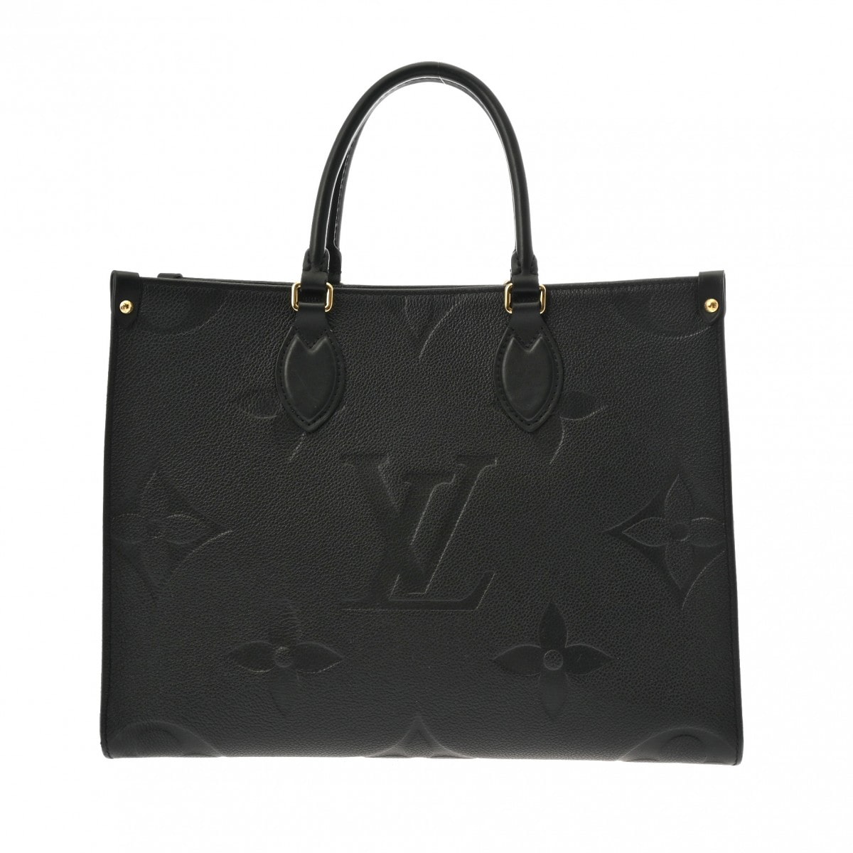ルイ ヴィトン モノグラムアンプラント オンザゴー MM 2WAYトート ノワール M45595 レザー ユニセックス バッグ 【中古】【bag】