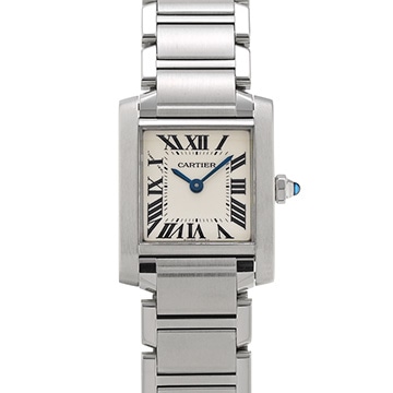 カルティエ タンクフランセーズ SM　 W51008Q3 シルバー レディース 時計 【中古】【wristwatch】