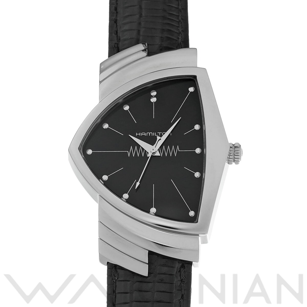ハミルトン ベンチュラ クォーツ H24411732 ブラック メンズ 時計 【中古】【wristwatch】