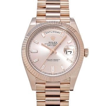 ロレックス デイデイト 40 228235A サンダスト/ダイヤモンド メンズ 時計 【中古】【wristwatch】