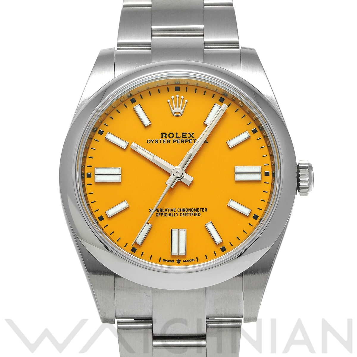 ロレックス オイスターパーペチュアル 41 124300 イエロー メンズ 時計 【中古】【wristwatch】