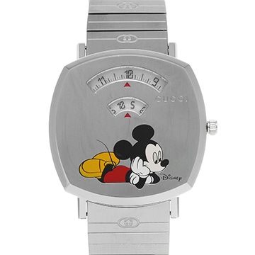 グッチ ディズニーXグッチ グリップウォッチ YA157419 ホワイト メンズ 時計 【中古】【wristwatch】