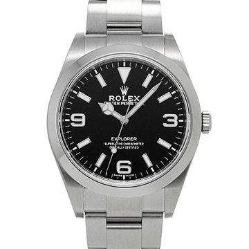 ロレックス エクスプローラー 214270 ブラック メンズ 時計 【中古】【wristwatch】