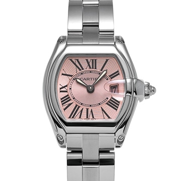 カルティエ ロードスター SM W62017V3 ピンク レディース 時計 【中古】【wristwatch】