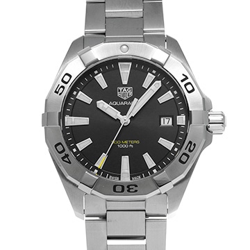 タグ ホイヤー アクアレーサー クォーツ WBD1110.BA0928 ブラック メンズ 時計 【中古】【wristwatch】