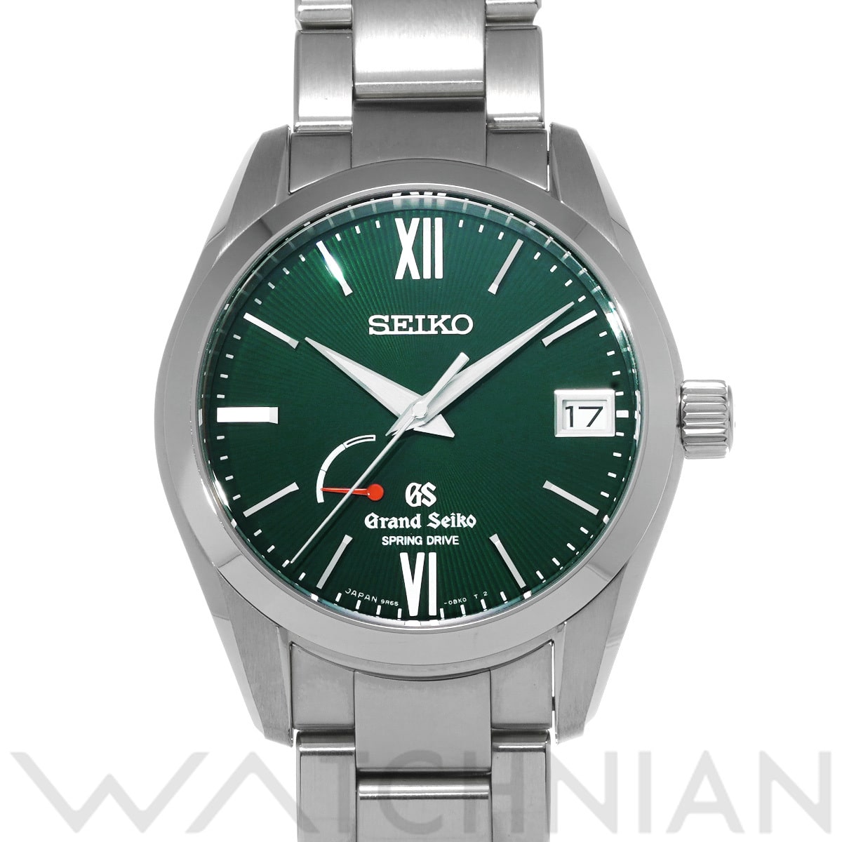 グランドセイコー スプリングドライブ SBGA141 グリーン メンズ 時計 【中古】【wristwatch】