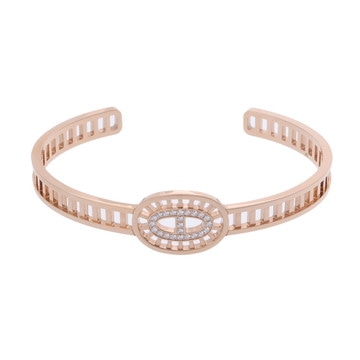 エルメス シェーヌダンクルディバイン バングル #ST ゴールド K18ピンクゴールド PG レディース ジュエリー 【中古】【jewelry】