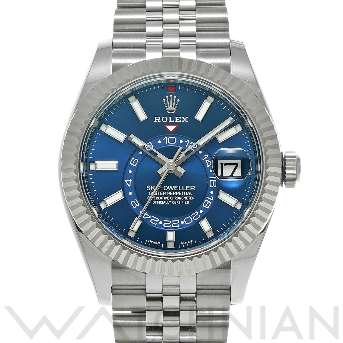 ロレックス スカイドゥエラー 326934 ブライトブルー メンズ 時計 【中古】【wristwatch】