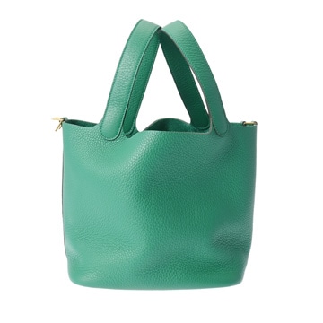 エルメス ピコタンロック MM ヴェールヴェルティゴ トリヨンクレマンス レディース バッグ 【未使用】【bag】