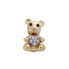 平和堂 熊モチーフ ブローチ ゴールド K18イエローゴールド YG レディース ジュエリー 【中古】【jewelry】