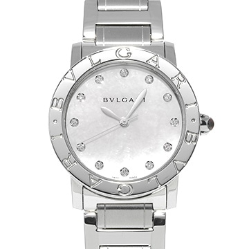 ブルガリ ブルガリブルガリ BBL33S ホワイトシェル/ダイヤモンド ユニセックス 時計 【中古】【wristwatch】