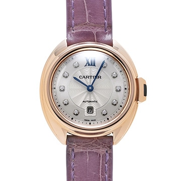 カルティエ クレ ドゥ カルティエ 31mm WJCL0031 シルバー/ダイヤモンド レディース 時計 【中古】【wristwatch】