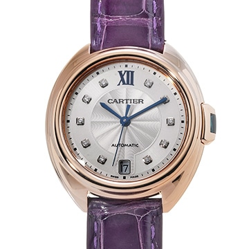 カルティエ クレ ドゥ カルティエ 35mm WJCL0032 シルバー/ダイヤモンド ユニセックス 時計 【中古】【wristwatch】