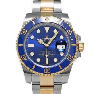 ロレックス サブマリーナ デイト 116613LB ブルー メンズ 時計 【中古】【wristwatch】